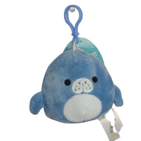 Maeve the Blue Manatee Squishmallow Clip New with tag - Picture 1 of 10